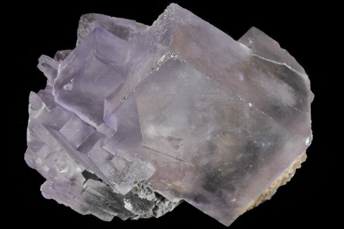 Lustrous Purple Cubic Fluorite Crystals - Morocco #80354